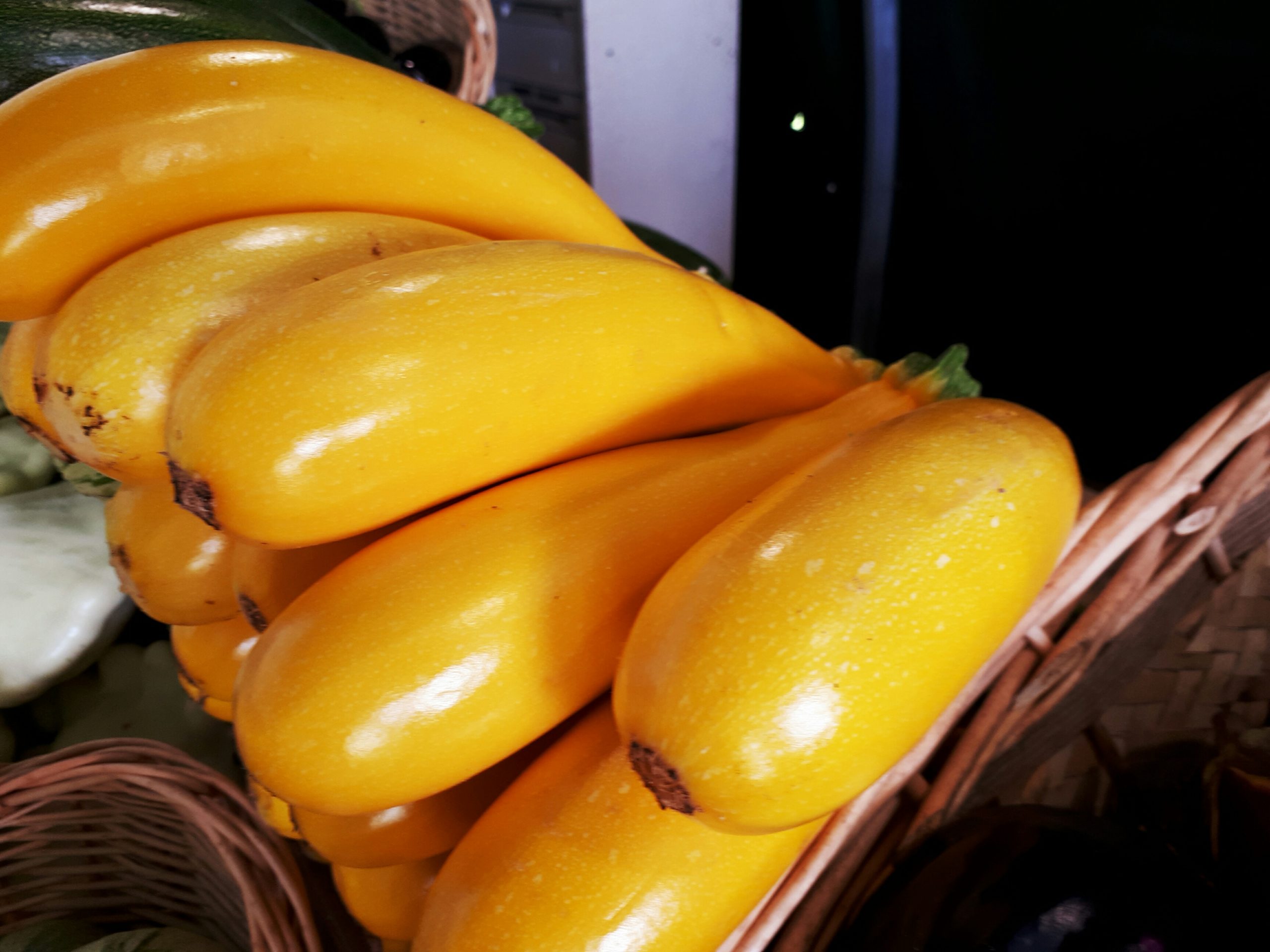 Courgettes longues jaunes