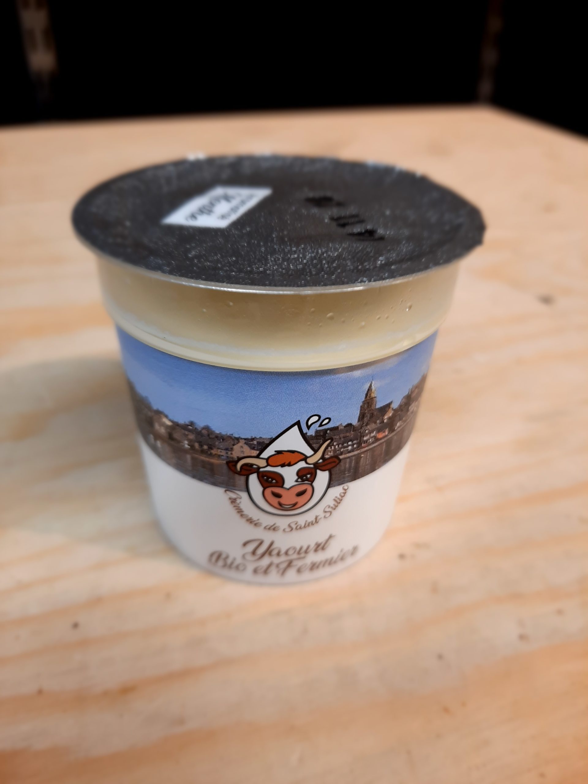 Yaourt lait de vache - menthe / Crèmerie St Suliac