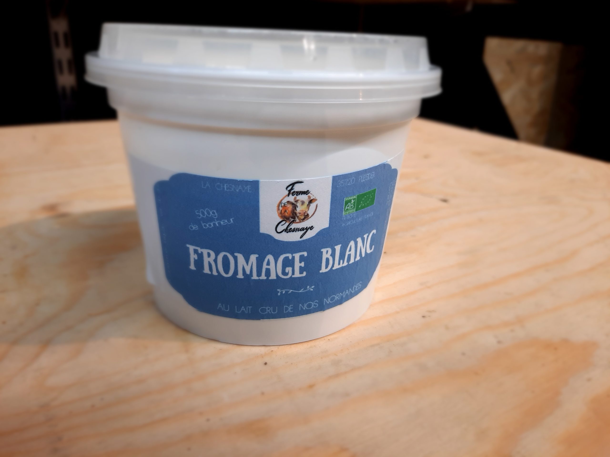 Fromage blanc type faisselle lait de vache