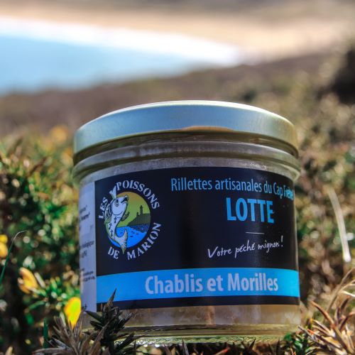 Rillette de lotte au chablis et morilles