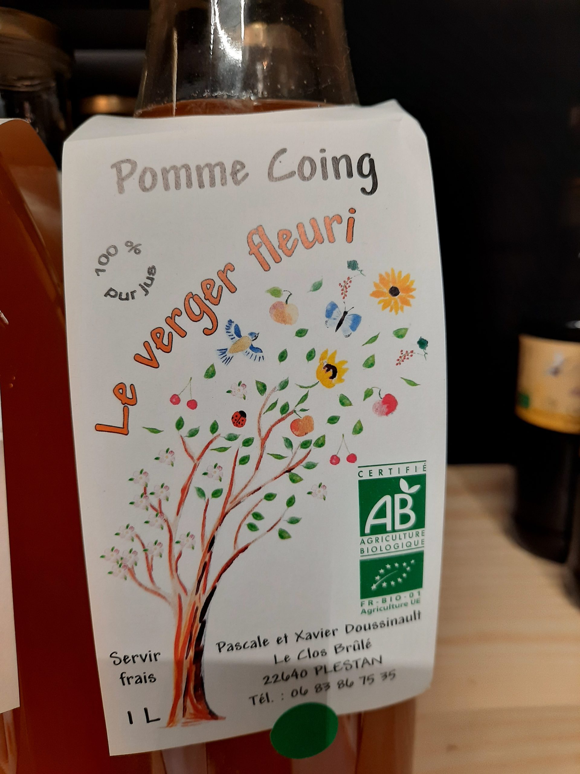 Jus pomme coing / Verger Fleuri