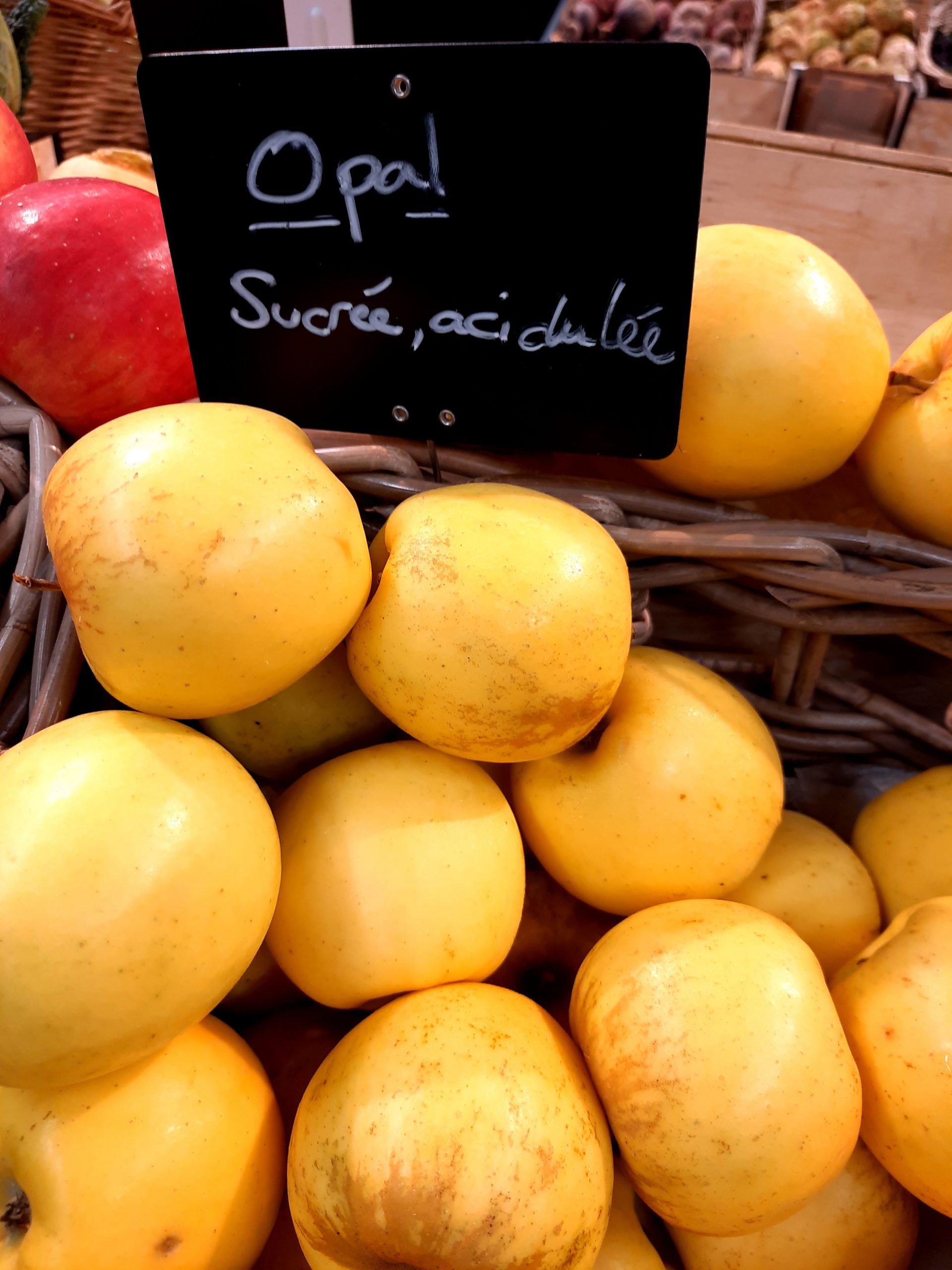 Pommes, variété Opal