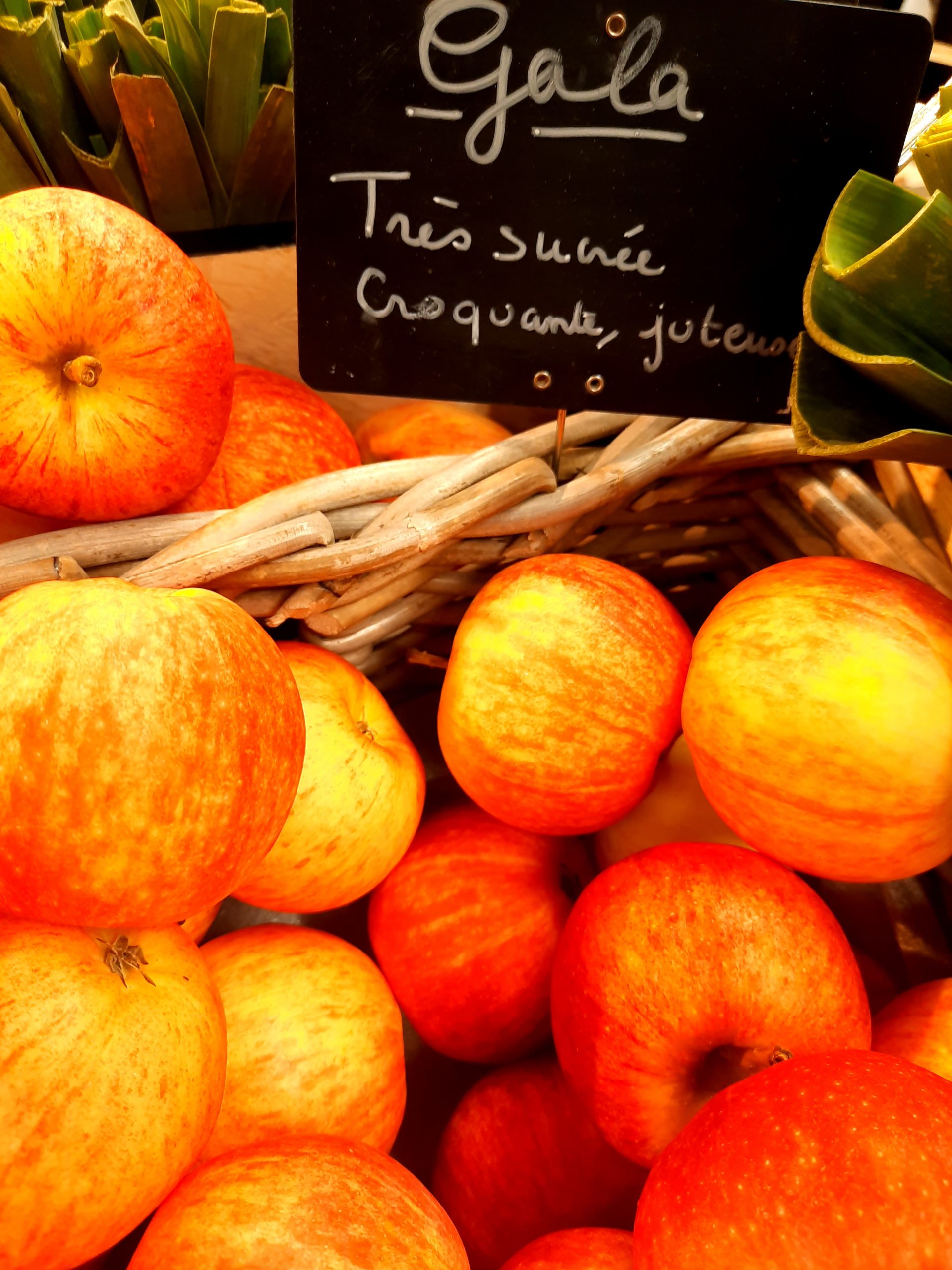 Pommes, variété Gala