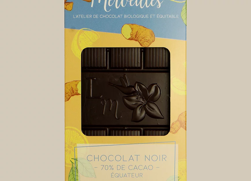 Tablette citron gingembre 70% de cacao