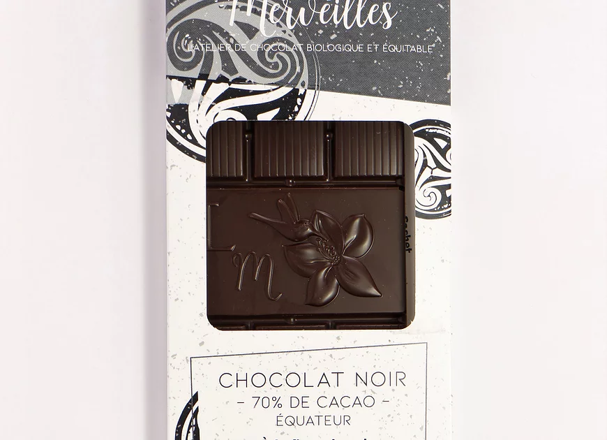 Tablette chocolat noir 70% à la fleur de sel