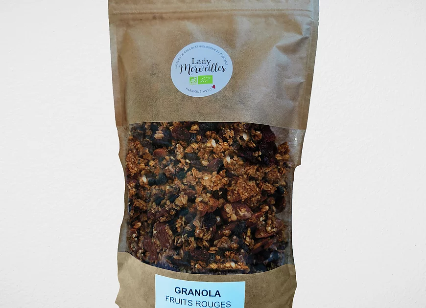 Granola fruits rouges