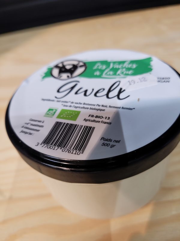 Gwell, lait de vache