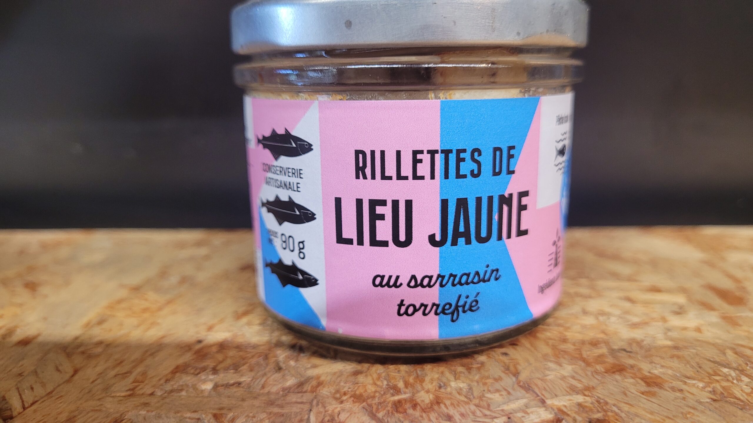 Rillette de lieu jaune au sarrasin torréfié