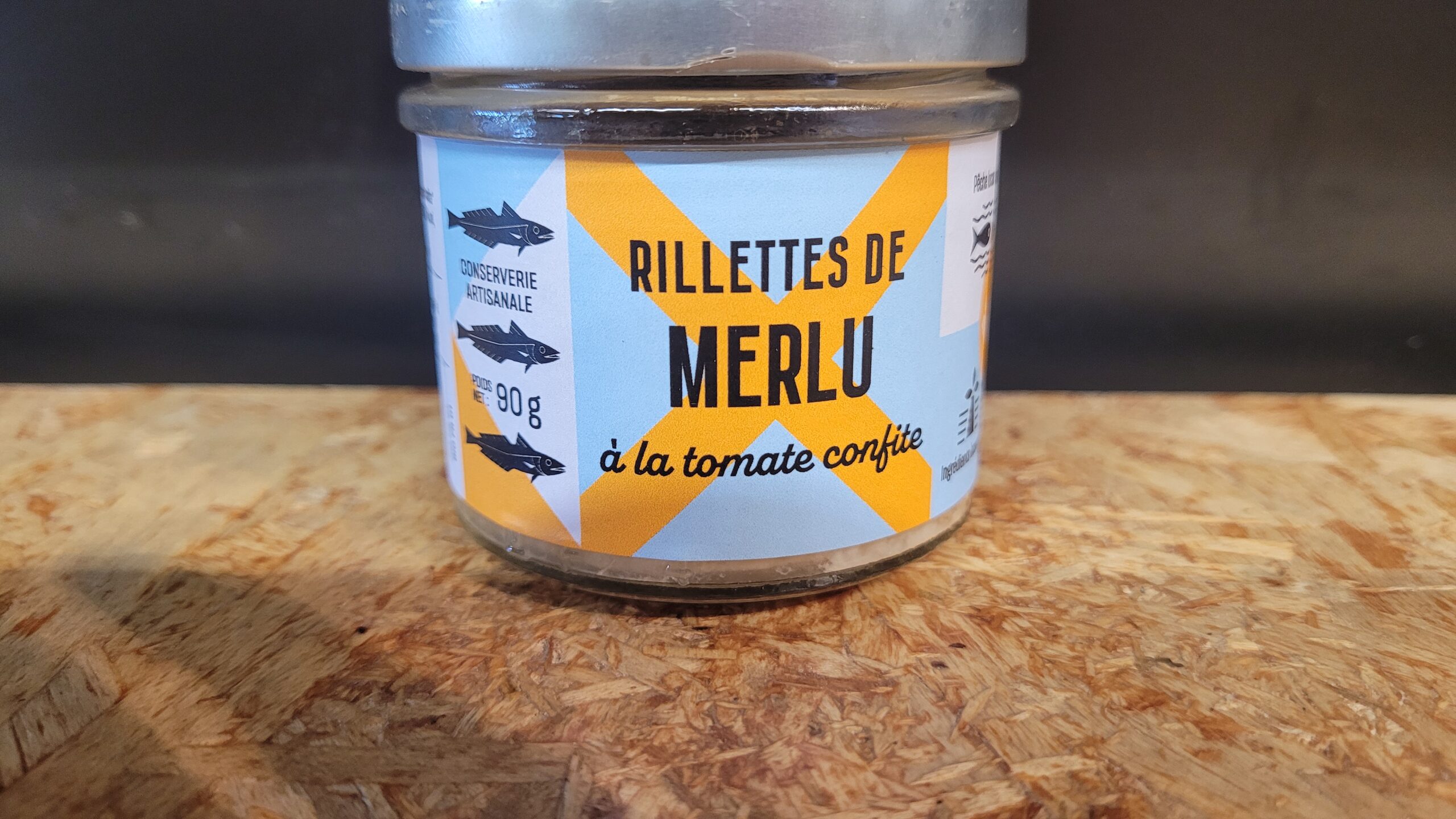 Rillette de merlu à la tomate confite