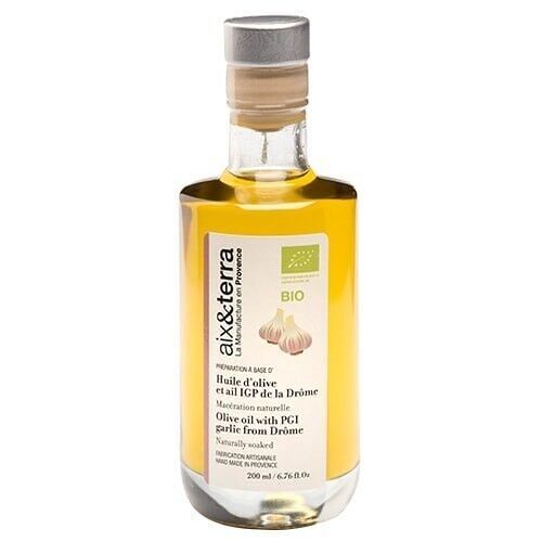Huile d'olive ail IGP Drôme (macération naturelle)
