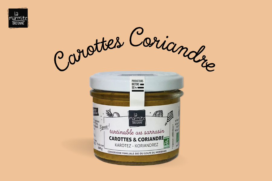 Tartinable sarrasin, carotte et coriandre