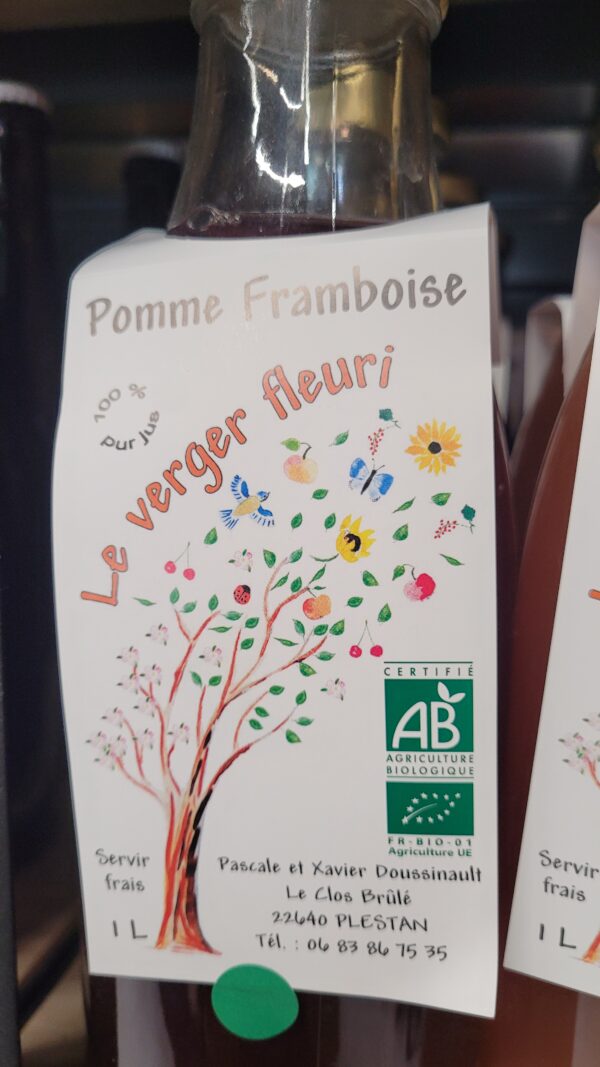 Jus pomme/framboise Verger Fleuri