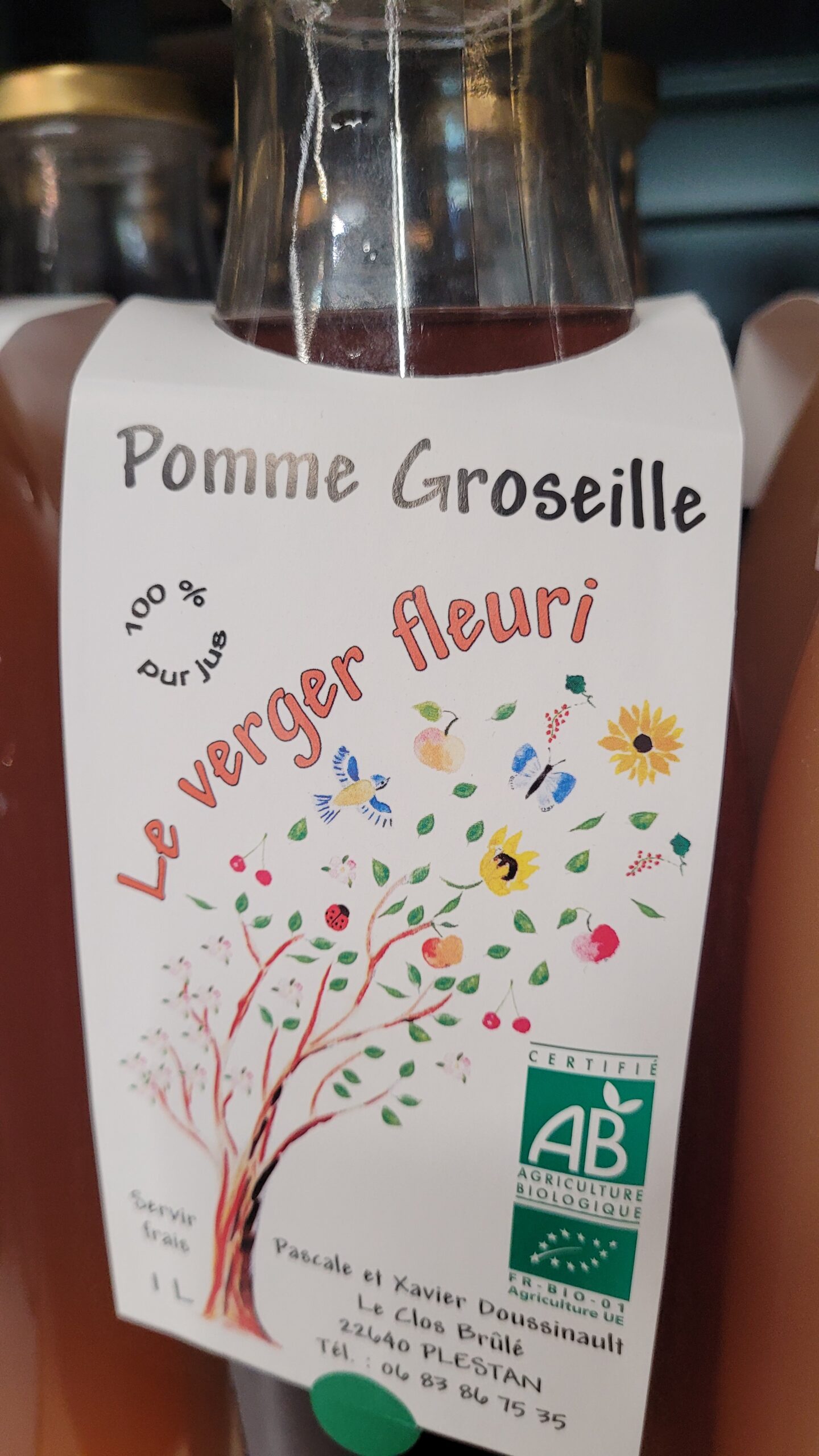 Jus pomme/groseille