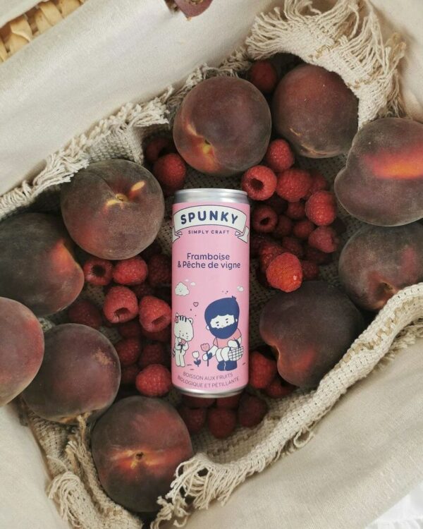 Spunky pêche de vigne & framboise