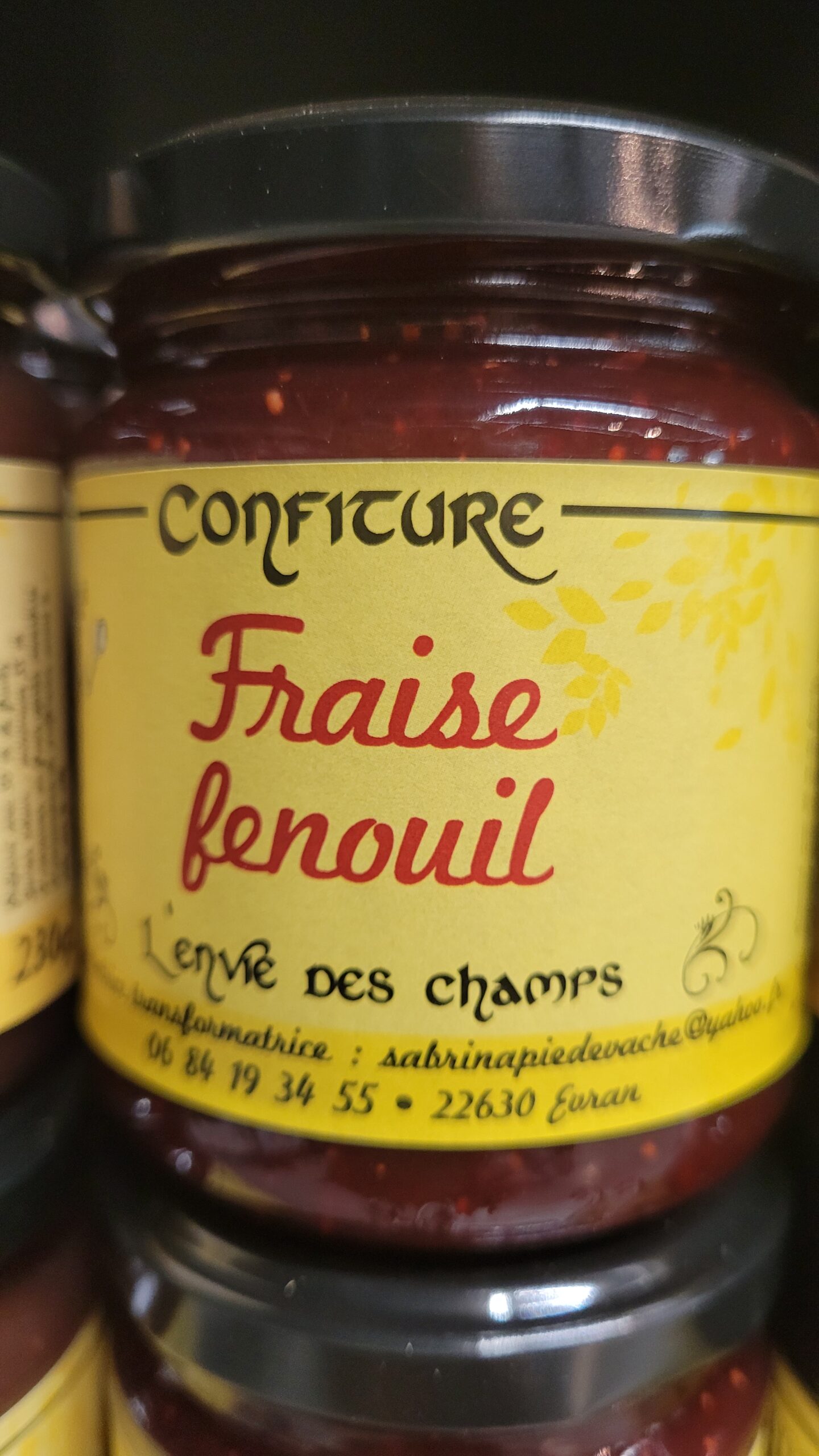Confiture fraise fenouil