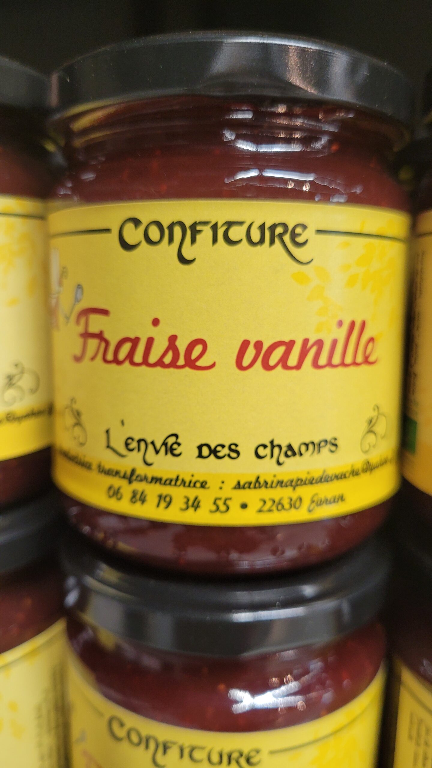 Confiture fraise vanille